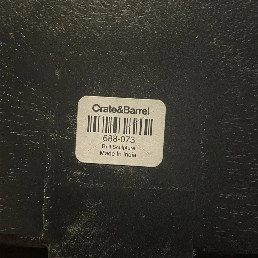 Crate&Barrel Black Sculpture